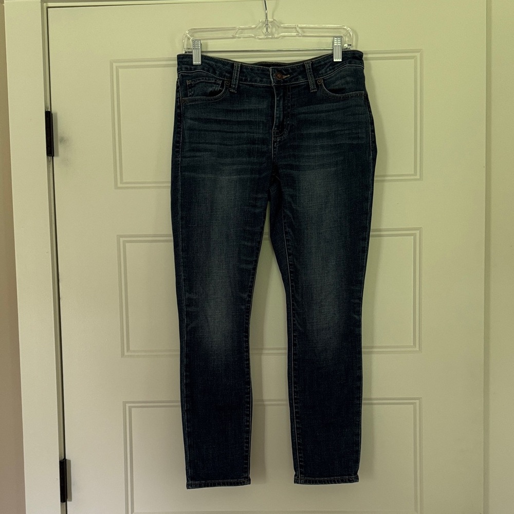 Lucky Brand Women's Dark Indigo Skinny Jeans Lolita Crop